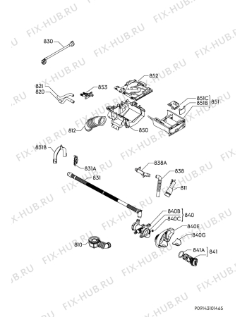 Взрыв-схема стиральной машины Electrolux EW8F3R28S - Схема узла Hydraulic System 272